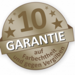 Siegel mit Text 10 Jahre Garantie