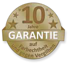 Siegel mit Text 10 Jahre Garantie